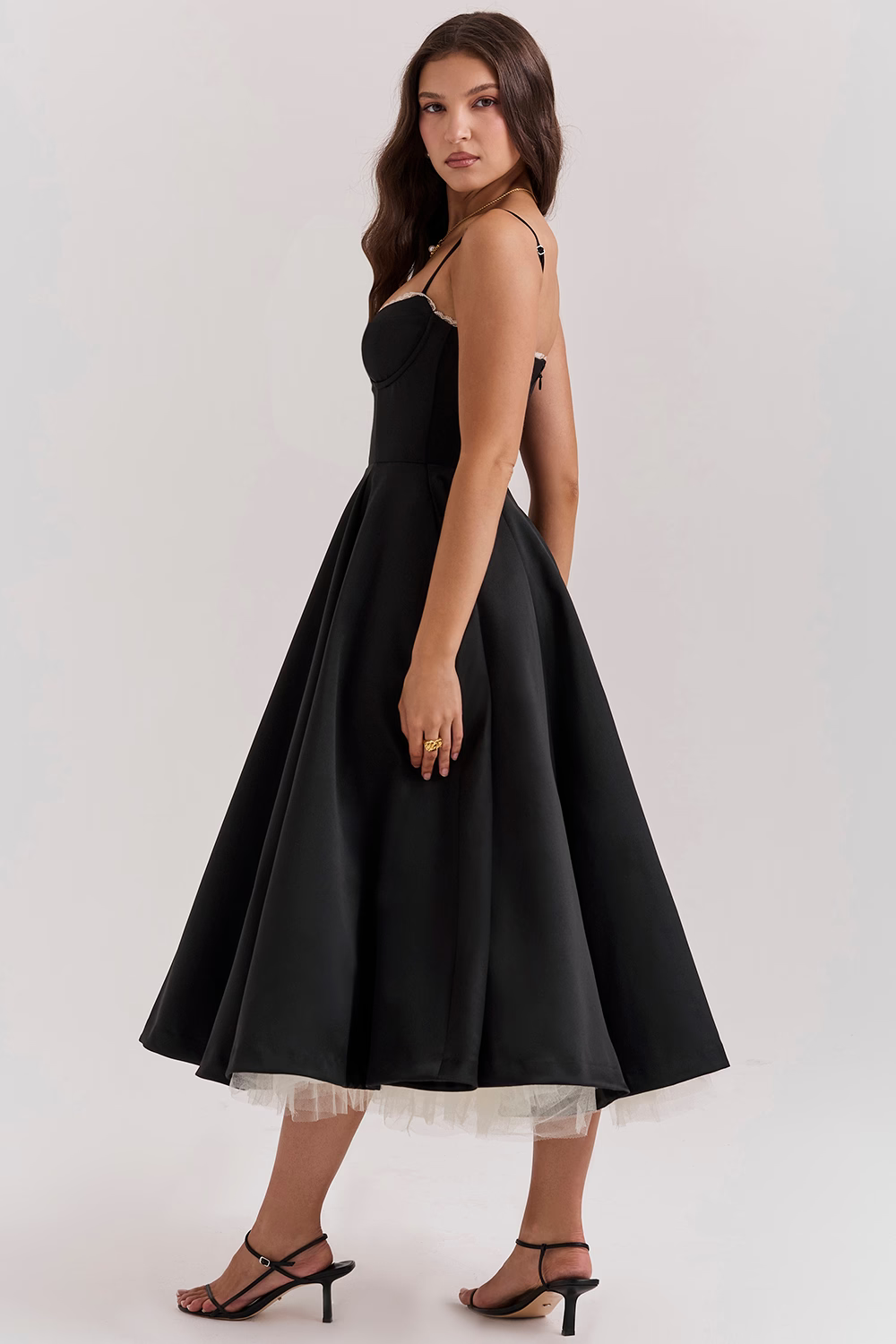 Royale Sculpted Midi Evening Dress