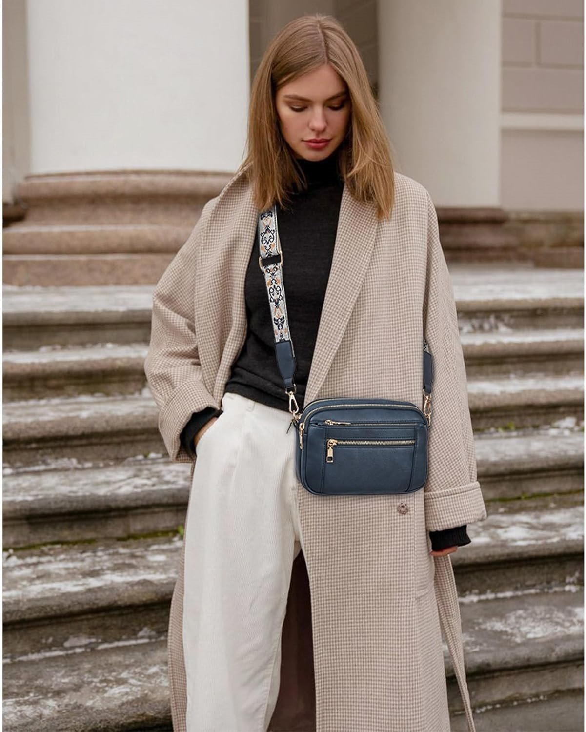 Camilla Structured Leather-Look Shoulder Bag