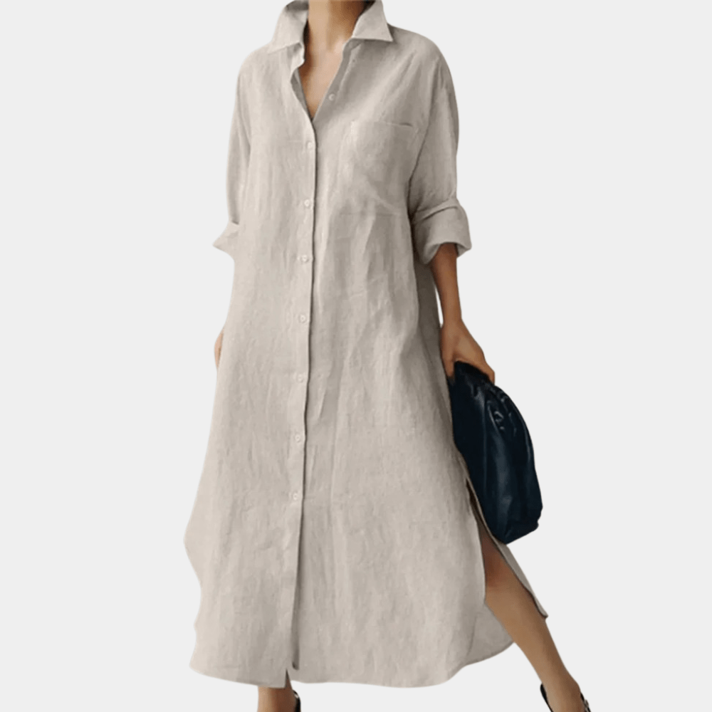 Oversized Cotton Shirt Dress