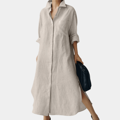 Oversized Cotton Shirt Dress