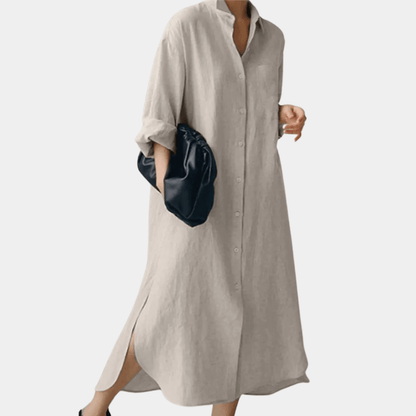 Oversized Cotton Shirt Dress