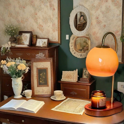Candle Warmer Table Lamp | Adjustable Flameless Wax Melting Lamp For Scented Jar Candle Use