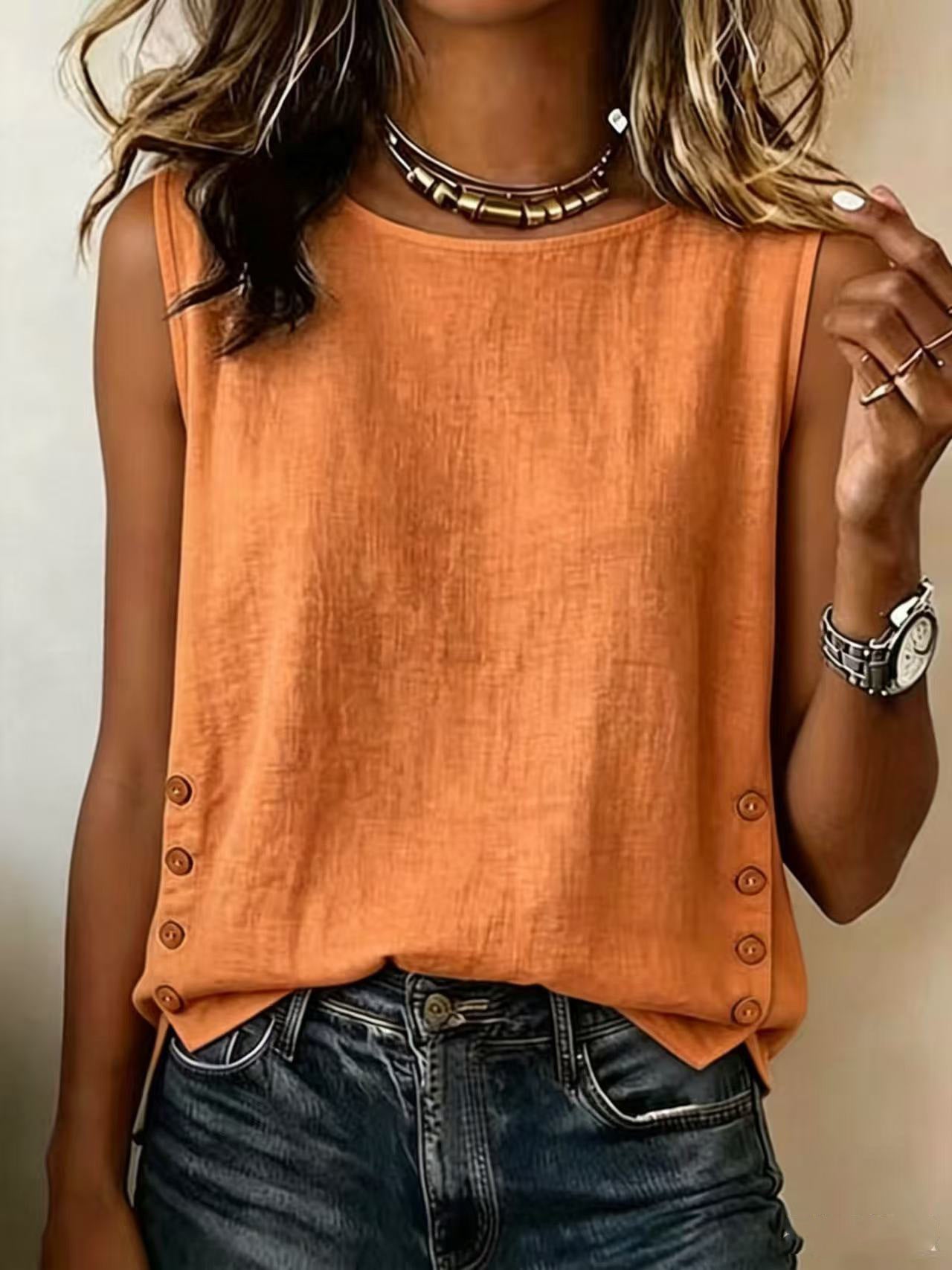Vela Linen Tank Top