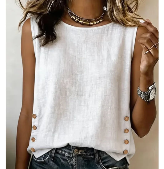 Vela Linen Tank Top