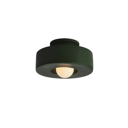 Cylara Ceiling Light | Geometric Nordic Cylinder Design In Three Matte Painted Shade Colours