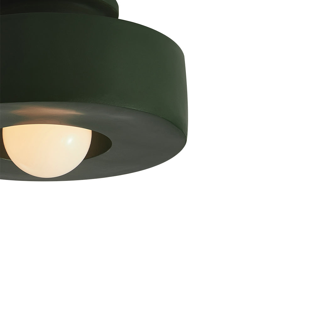 Cylara Ceiling Light | Geometric Nordic Cylinder Design In Three Matte Painted Shade Colours