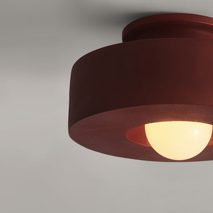 Cylara Ceiling Light | Geometric Nordic Cylinder Design In Three Matte Painted Shade Colours