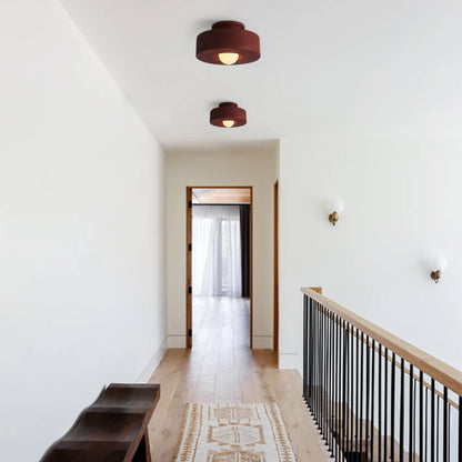 Cylara Ceiling Light | Geometric Nordic Cylinder Design In Three Matte Painted Shade Colours