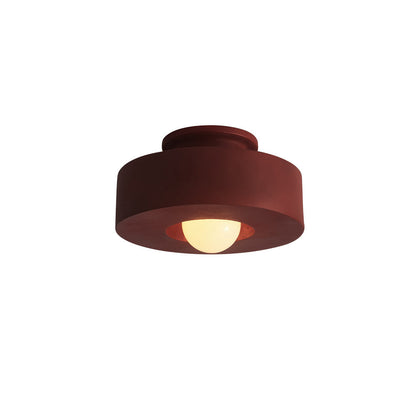 Cylara Ceiling Light | Geometric Nordic Cylinder Design In Three Matte Painted Shade Colours