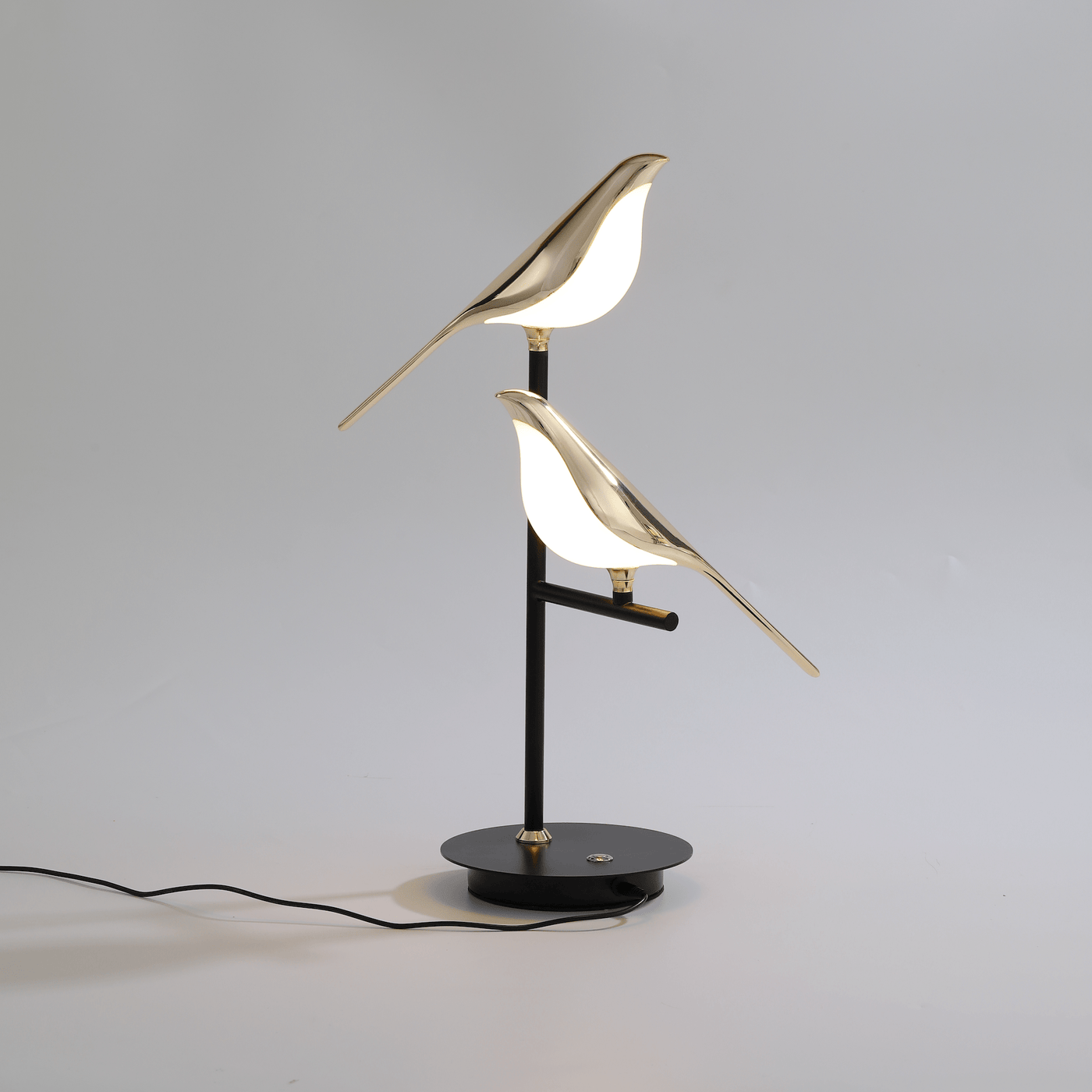 Golden Birdlight Wall Lamp | Modern Nordic LED Sconce With A Perched Bird Detail For Halls