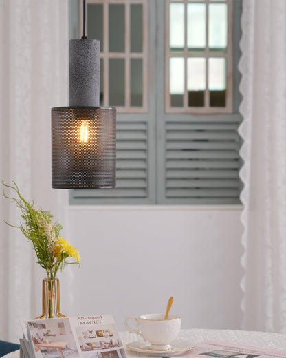 Urban Concrete Pendant Light | Industrial LED Hanging Lamp For Kitchen Islands, Bars and Bedsides