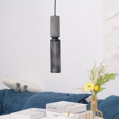 Urban Concrete Pendant Light | Industrial LED Hanging Lamp For Kitchen Islands, Bars and Bedsides