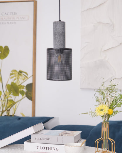 Urban Concrete Pendant Light | Industrial LED Hanging Lamp For Kitchen Islands, Bars and Bedsides