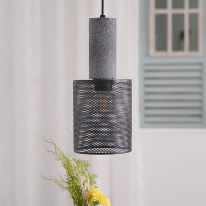 Urban Concrete Pendant Light | Industrial LED Hanging Lamp For Kitchen Islands, Bars and Bedsides