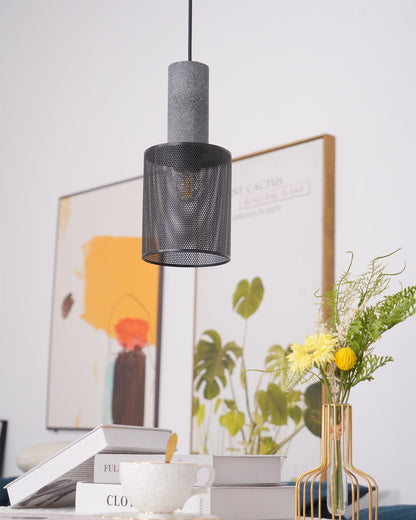 Urban Concrete Pendant Light | Industrial LED Hanging Lamp For Kitchen Islands, Bars and Bedsides