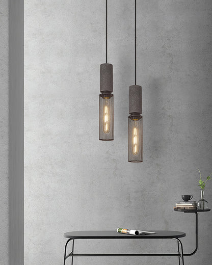 Urban Concrete Pendant Light | Industrial LED Hanging Lamp For Kitchen Islands, Bars and Bedsides