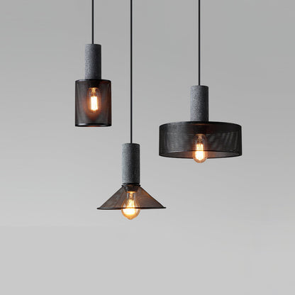 Urban Concrete Pendant Light | Industrial LED Hanging Lamp For Kitchen Islands, Bars and Bedsides