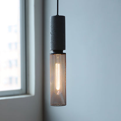 Urban Concrete Pendant Light | Industrial LED Hanging Lamp For Kitchen Islands, Bars and Bedsides