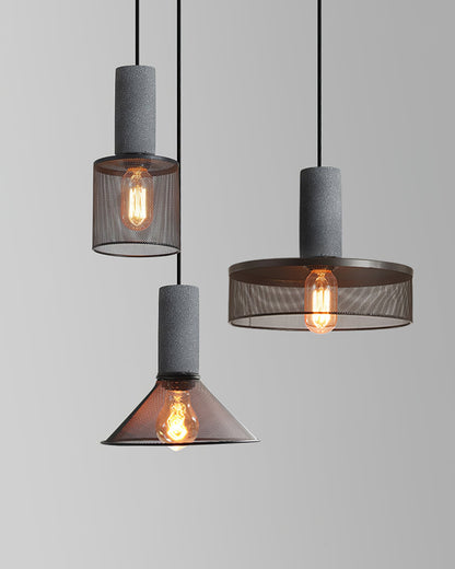 Urban Concrete Pendant Light | Industrial LED Hanging Lamp For Kitchen Islands, Bars and Bedsides