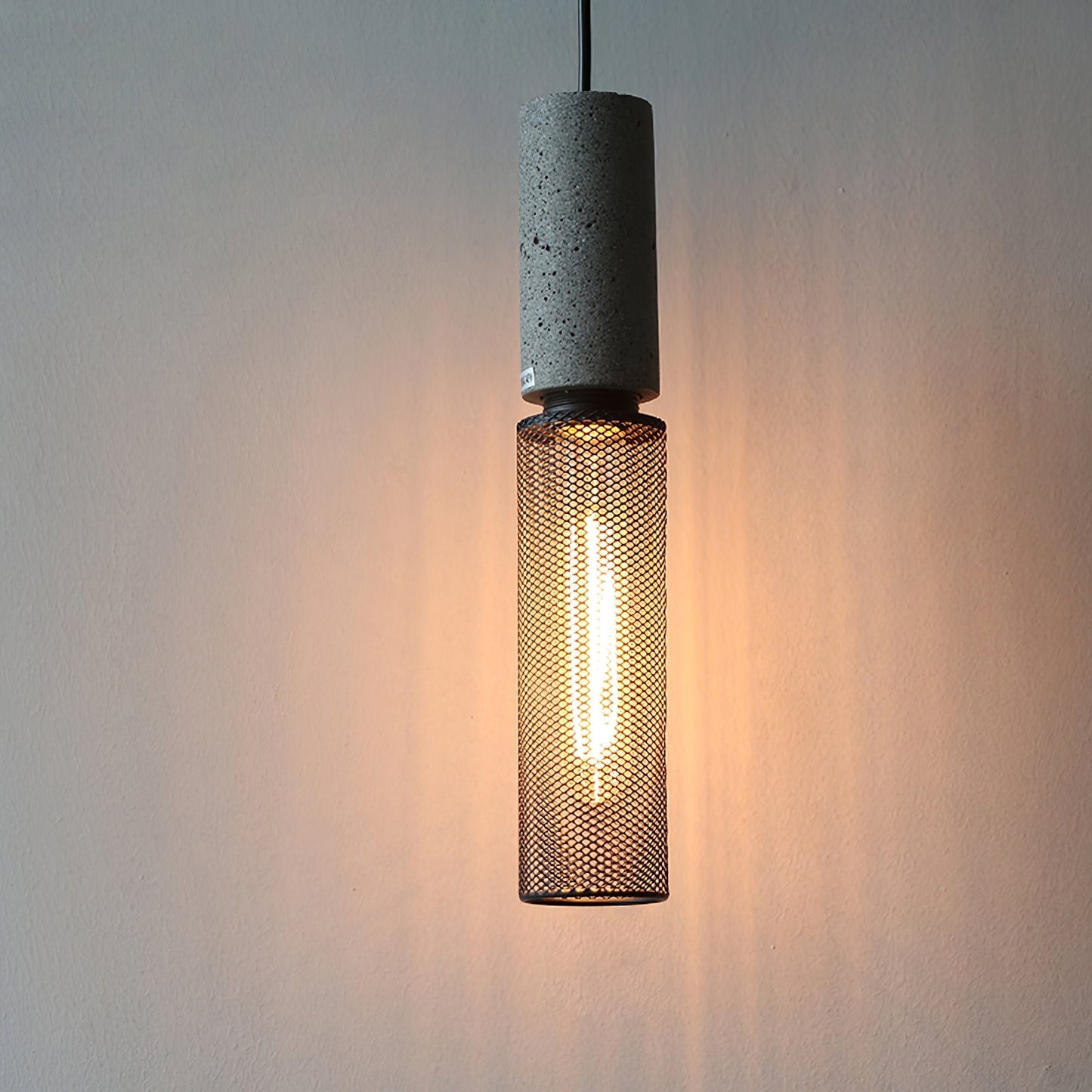 Urban Concrete Pendant Light | Industrial LED Hanging Lamp For Kitchen Islands, Bars and Bedsides