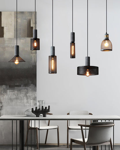 Urban Concrete Pendant Light | Industrial LED Hanging Lamp For Kitchen Islands, Bars and Bedsides