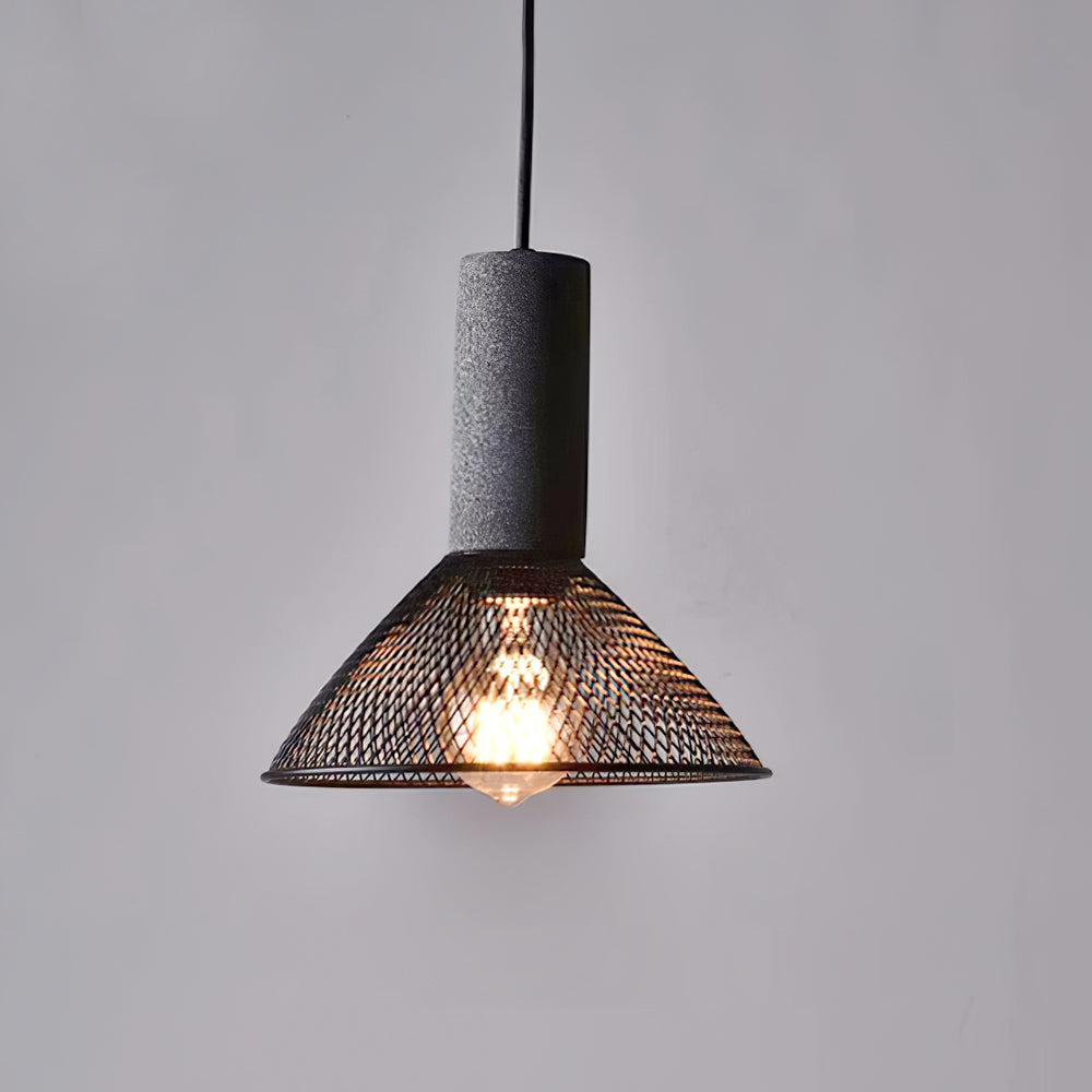 Urban Concrete Pendant Light | Industrial LED Hanging Lamp For Kitchen Islands, Bars and Bedsides