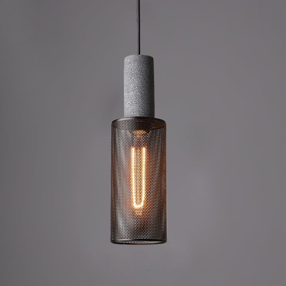 Urban Concrete Pendant Light | Industrial LED Hanging Lamp For Kitchen Islands, Bars and Bedsides