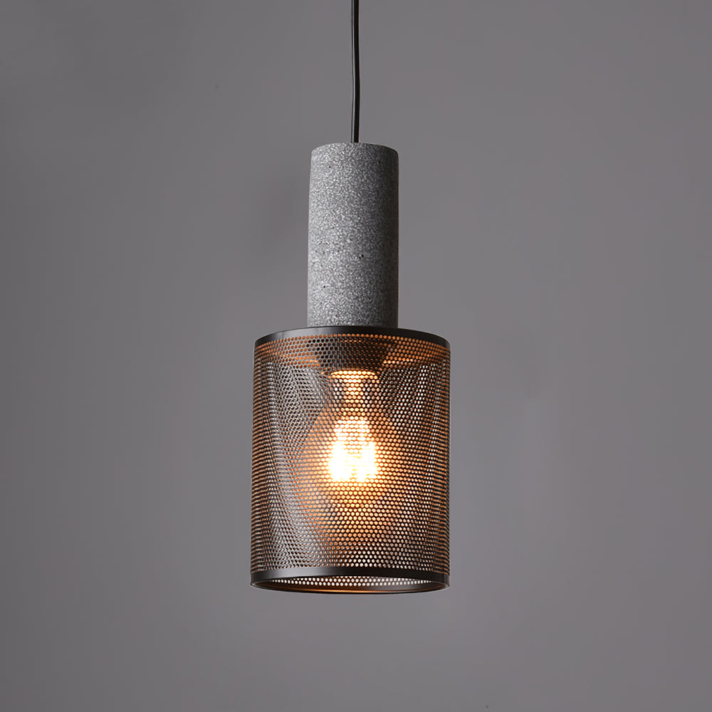 Urban Concrete Pendant Light | Industrial LED Hanging Lamp For Kitchen Islands, Bars and Bedsides