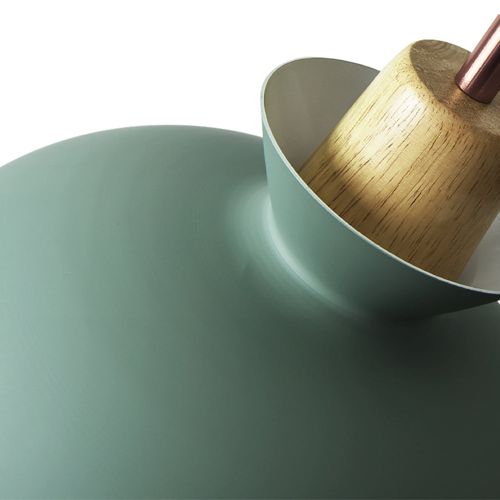 Modern Single Pendant Dome Light | Scandinavian Metal Hanging Lamp In Nine Bold Colourways