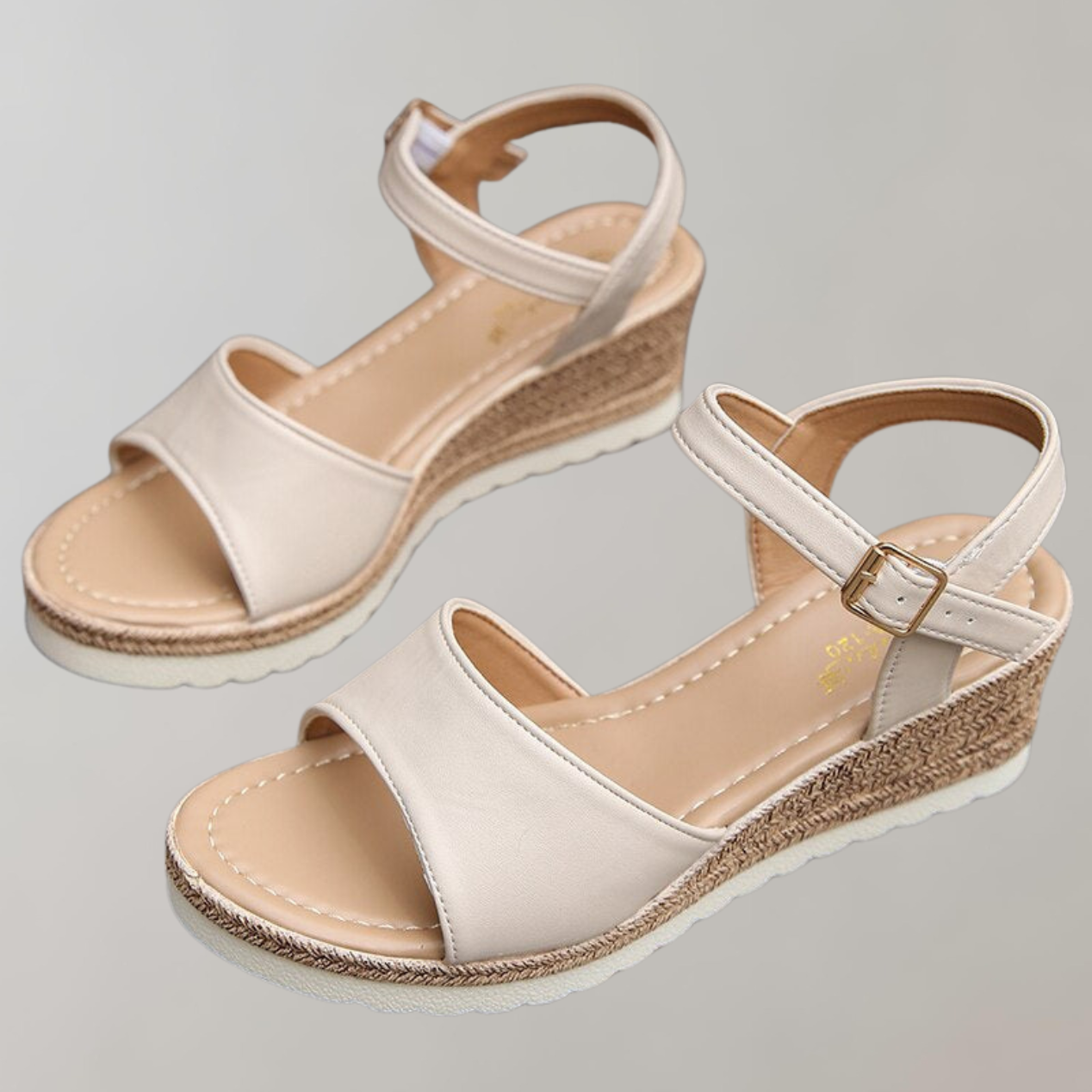 Orthopaedic Wedge Sandals with Adjustable Straps