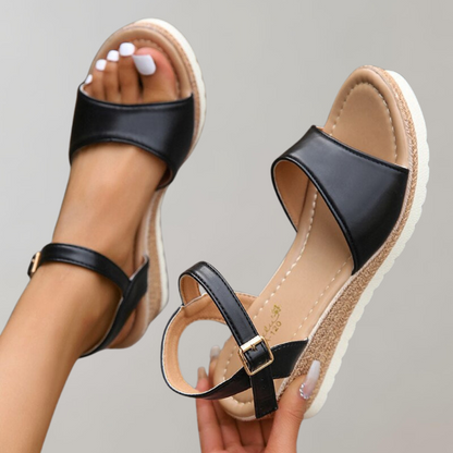 Orthopaedic Wedge Sandals with Adjustable Straps