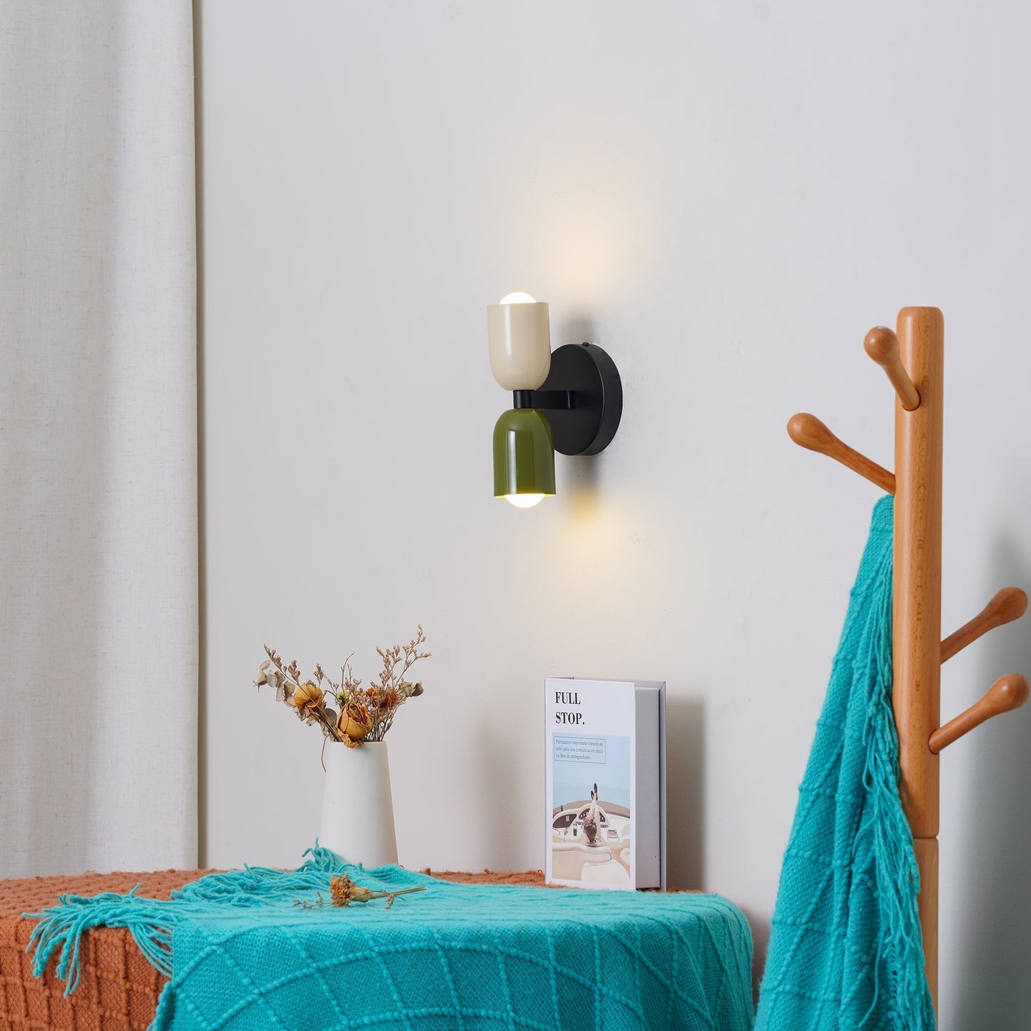 Colourful Bedside Wall Lamp | Nordic Macaron Wall Light In Ten Bold Painted Iron Colourways