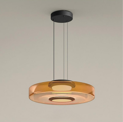 Glass Pendant Lamp | Bauhaus Style Hanging Light For Dining Rooms and Kitchen Island Counters