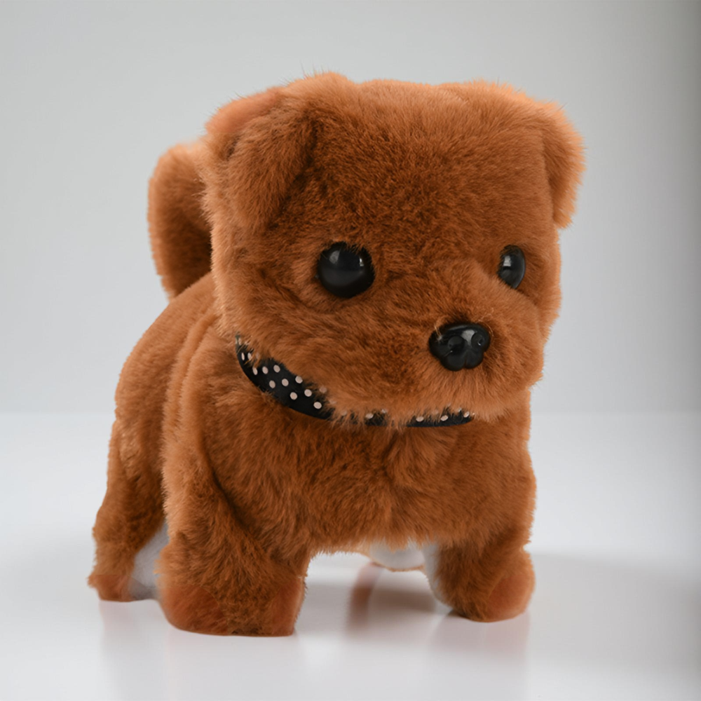 Interactive Robot Puppy Toy | Walking Barking Plush Dog For Children's Imaginative Indoor Play