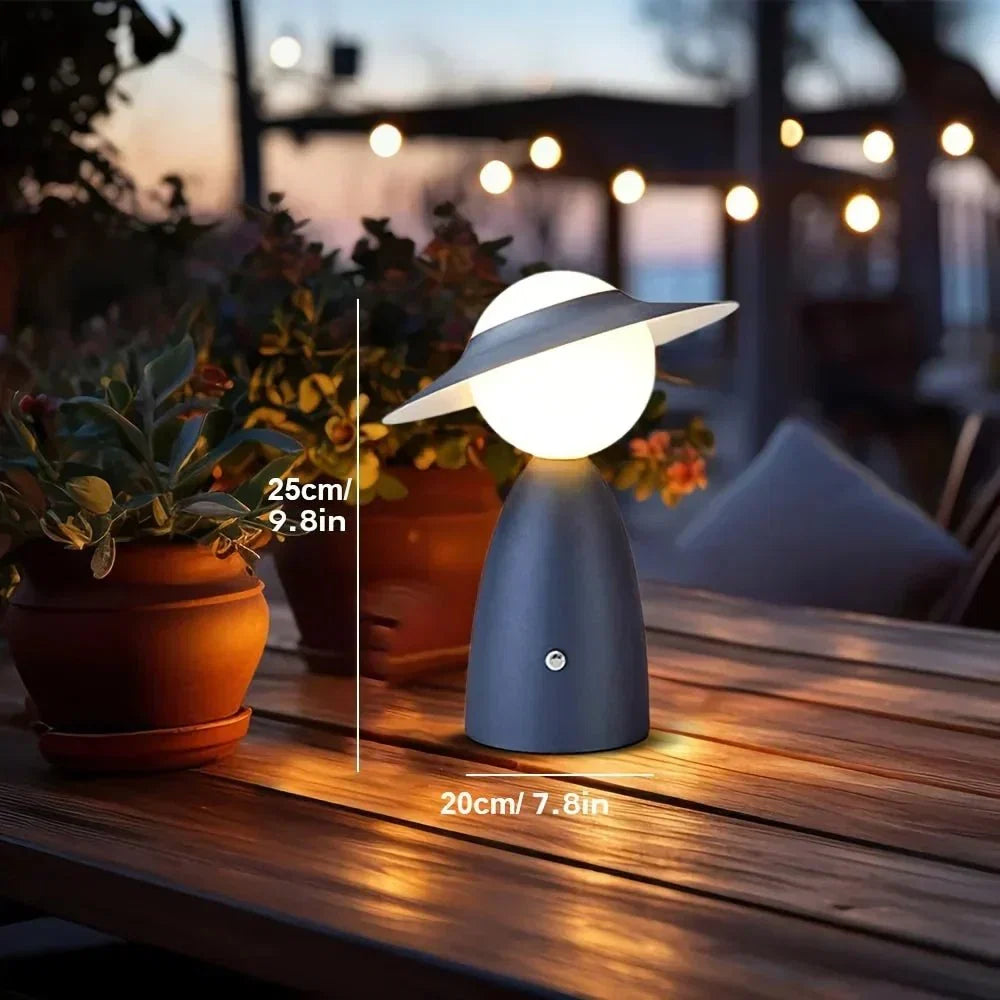 Lumeport Wireless Rechargeable Lamp | Touch Dimmable Table Light With A Wireless Charging Base