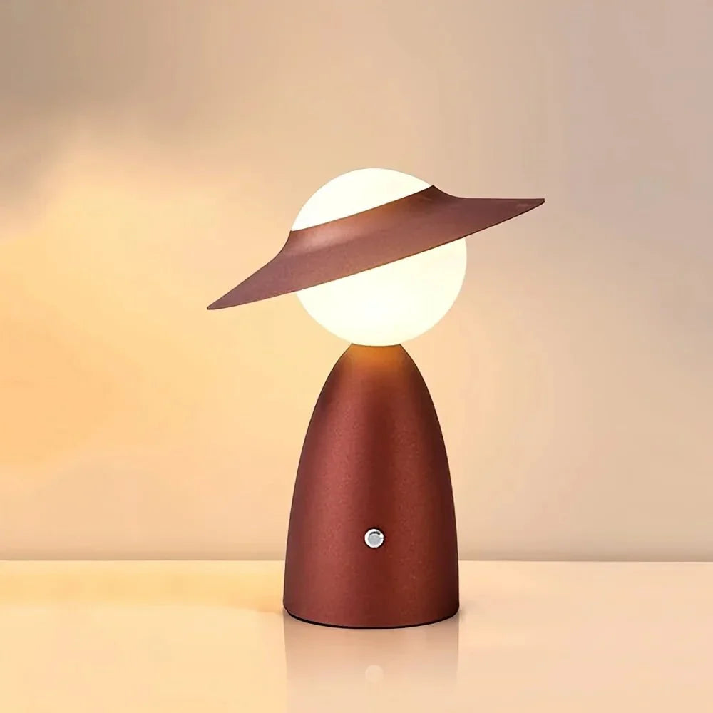 Lumeport Wireless Rechargeable Lamp | Touch Dimmable Table Light With A Wireless Charging Base