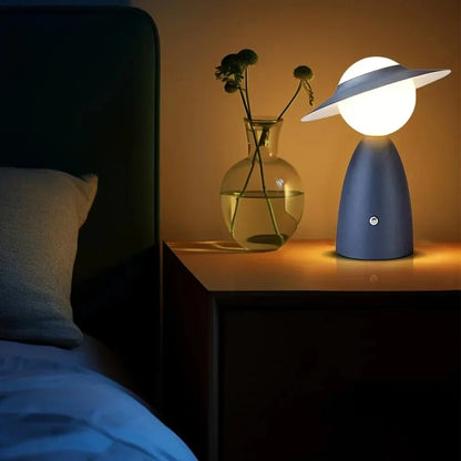 Lumeport Wireless Rechargeable Lamp | Touch Dimmable Table Light With A Wireless Charging Base