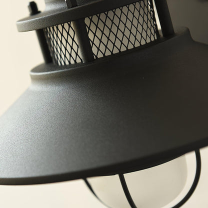Forgeline Industrial Outdoor Wall Lamp | Waterproof Glass and Metal Fixture For Exterior Walls