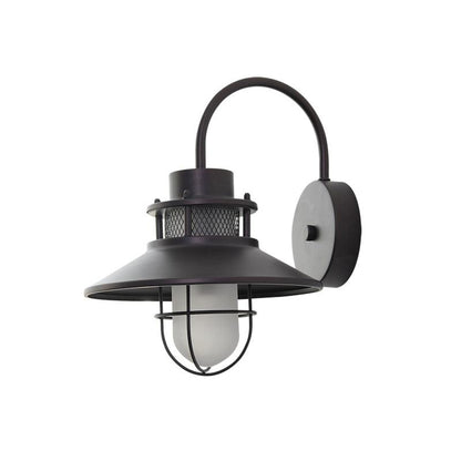 Forgeline Industrial Outdoor Wall Lamp | Waterproof Glass and Metal Fixture For Exterior Walls