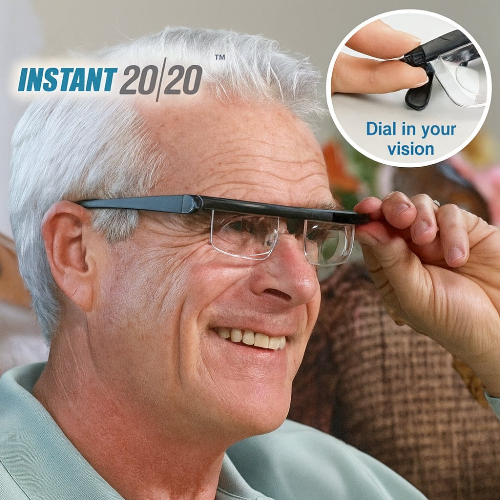 Adjustable Focus Reading Glasses | Dial Adjustable Lens Vision Tool For Close Up Detail Tasks