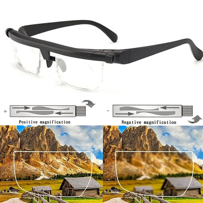 Adjustable Focus Reading Glasses | Dial Adjustable Lens Vision Tool For Close Up Detail Tasks
