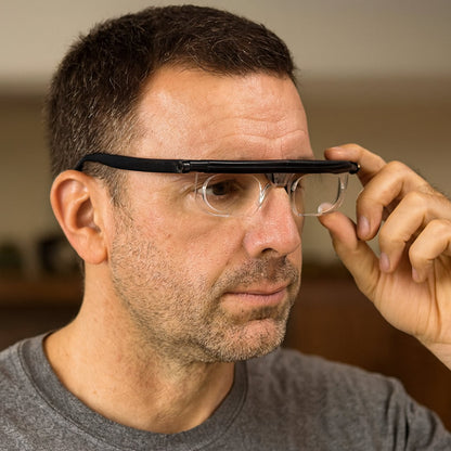 Adjustable Focus Reading Glasses | Dial Adjustable Lens Vision Tool For Close Up Detail Tasks