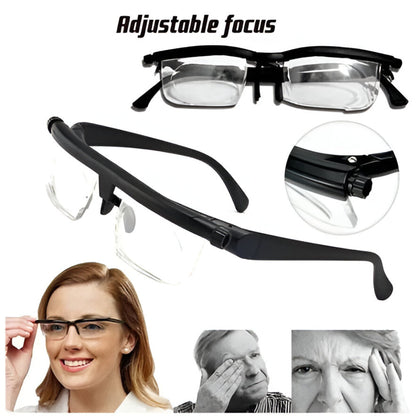 Adjustable Focus Reading Glasses | Dial Adjustable Lens Vision Tool For Close Up Detail Tasks