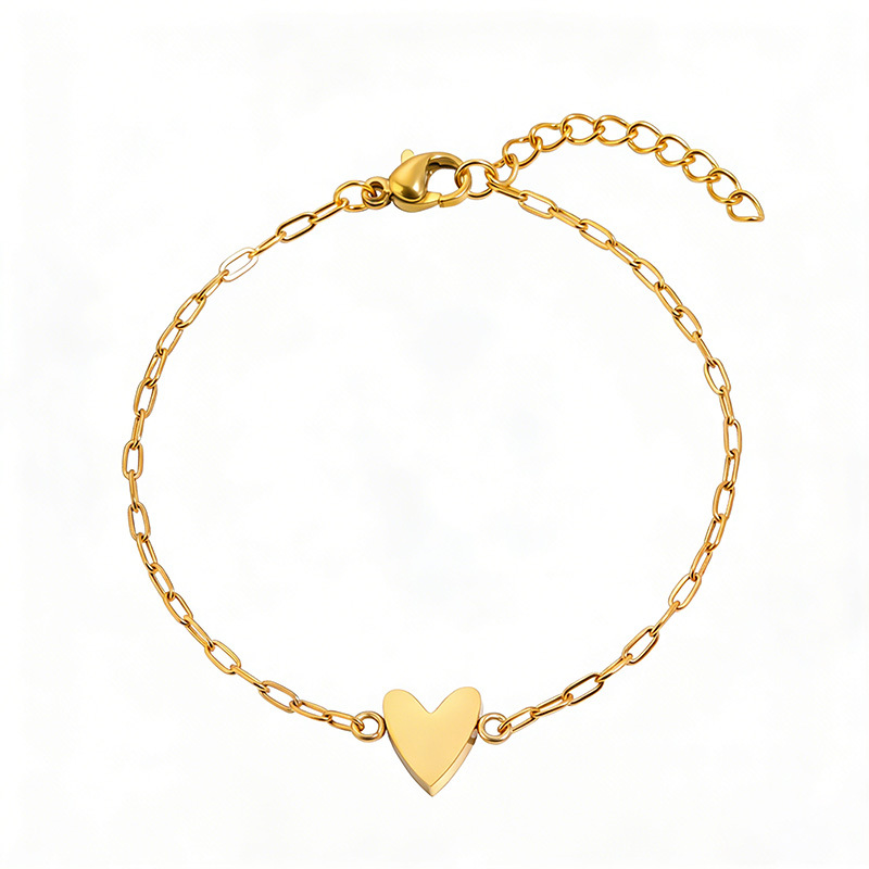 Matching Couple Heart Bracelet Set | Adjustable Chain Jewellery Gift For Partners and Friends
