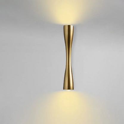 Modern Gold Wall Light | Nordic Up and Down Waterproof Sconce For Indoor and Outdoor Walls