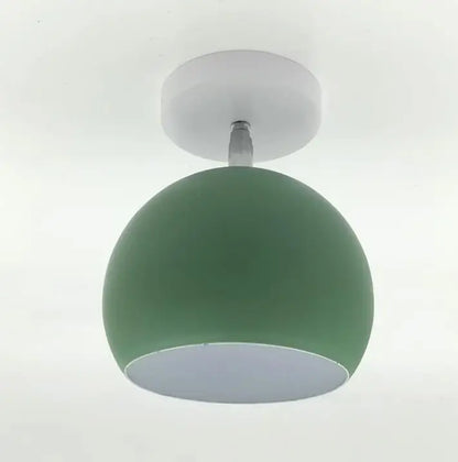 Nordic Macaron Ceiling Light | Modern Round Aluminium Flush Lamp For Small Rooms and Halls