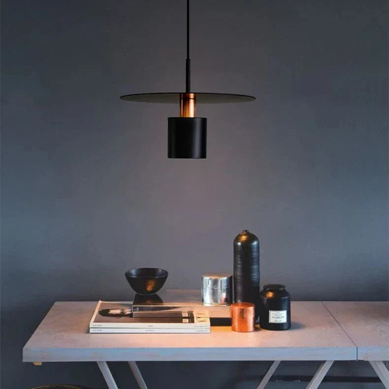 Modern Minimalist Pendant Light | Ceiling Lamp In Black or White, In 20 or 30 Centimetre Sizes