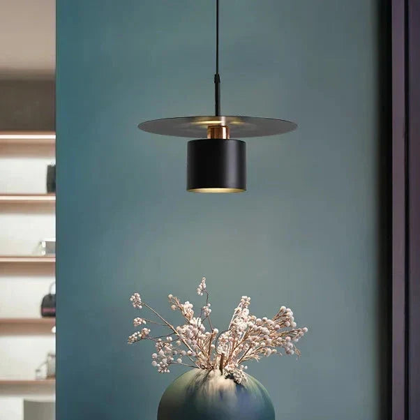Modern Minimalist Pendant Light | Ceiling Lamp In Black or White, In 20 or 30 Centimetre Sizes