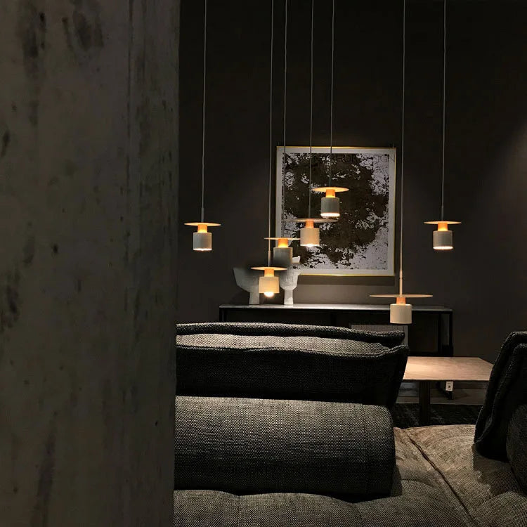 Modern Minimalist Pendant Light | Ceiling Lamp In Black or White, In 20 or 30 Centimetre Sizes