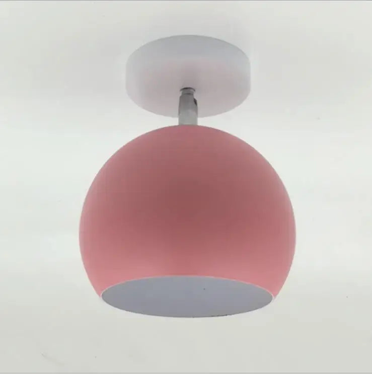 Nordic Macaron Ceiling Light | Modern Round Aluminium Flush Lamp For Small Rooms and Halls